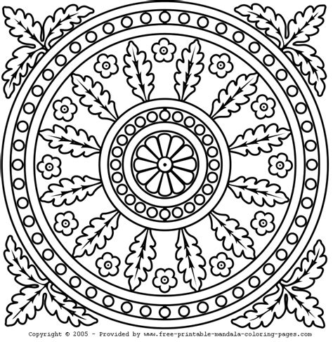 Mandala Coloring: free-printable-mandala-coloring-pages.com 3