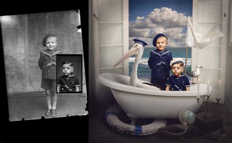 Photographer Colorized Old Photos While Adding Beautifully Surreal