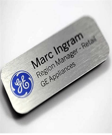 Aluminum Sublimated Name Badges 1×3″ Wilson Trophy