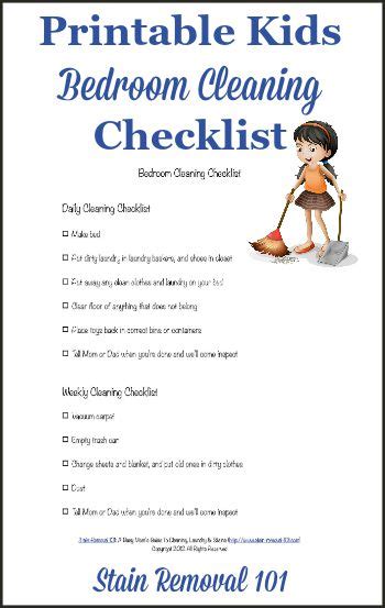 Check spelling or type a new query. Bedroom Cleaning Checklist: Help Kids Know Expectations ...
