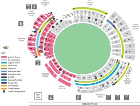 Sydney Cricket Ground Seating Map 2023 With Rows Parking Map Tickets