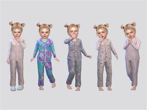 The Sims Resource Fullbody Sleepwear Toddler G