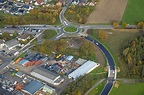 Luftaufnahme Bergkamen - Baustelle zum Neubau der Kreisverkehr ...