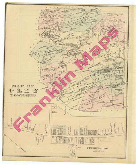 Andys Antique Maps 1876 Berks County