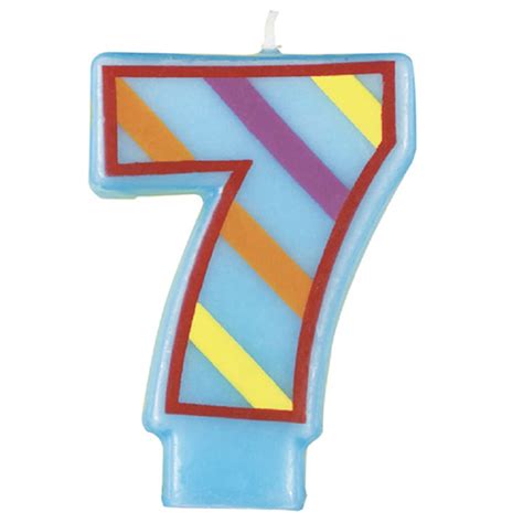 Decorative Number 7 Birthday Candle Party Store Miami Fl Same Day