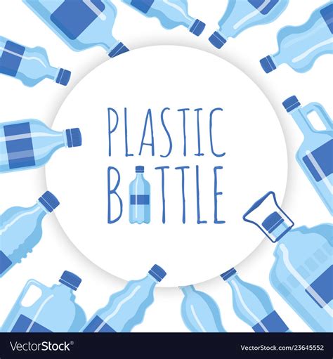 Plastic Bottle Background Royalty Free Vector Image
