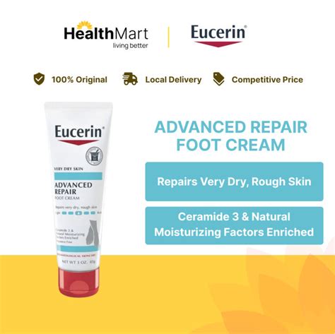 Sg Eucerin Advanced Repair Foot Cream Fragrance Free Foot Lotion For Very Dry Skin 85g