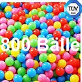 europhant 800 palle set di palline Ø 6 cm Certificato TÜV Marzo 2018 ...