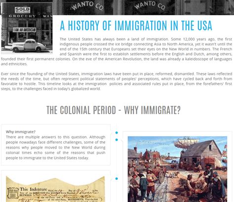 A History Of Immigration In The United States A Multimedia Timeline