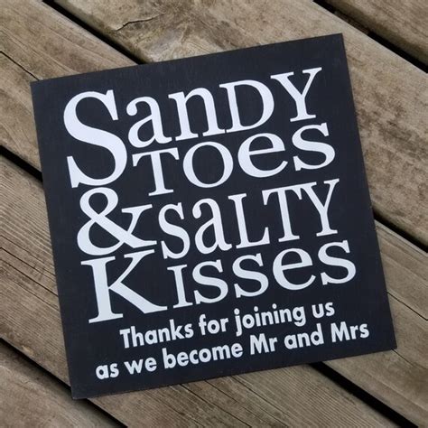 Sandy Toes And Salty Kisses Mr And Mrs 12 X 12 Canvas Hand