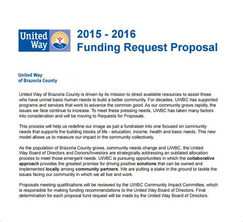 Explain precisely what your request is. 14+ Financial Assistance Proposal Templates | Free Word ...