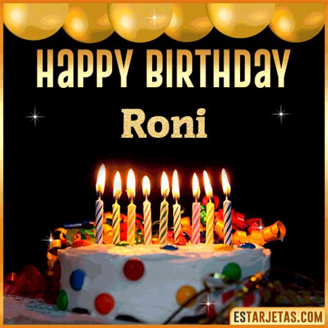 Feliz Cumpleaños Roni Imágenes  Tarjetas Y Mensajes