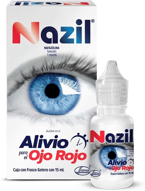 Nazil Ofteno Gotas Ml Alivio R Pido Del Ojo Rojo Amazon Mx