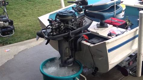 1966 Evinrude 18hp Fastwin Youtube