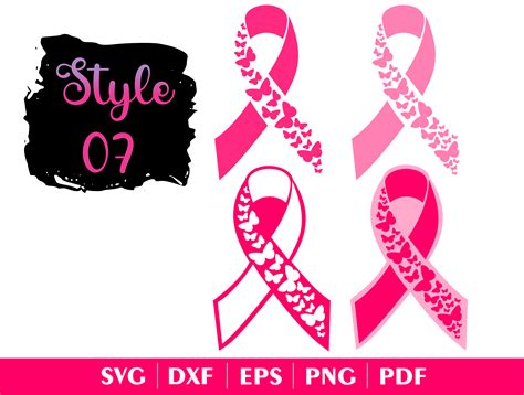 Breast Cancer Ribbon Awareness Svg Graphic By Momstercraft