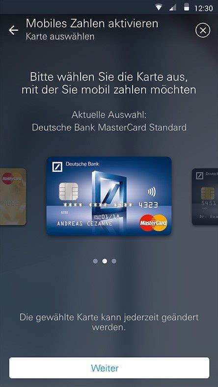 Show content of route description. Mobiles Zahlen mit Android - Deutsche Bank Privatkunden