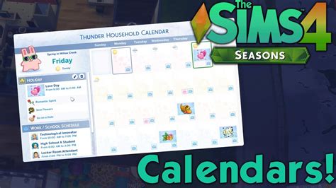 ⛄the Sims 4 Seasons Calendars Tutorial How To Add Events Make