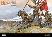 Italian invasion into Austria Hungary Stock Photo - Alamy