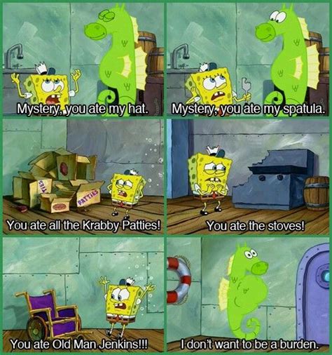 Spongebob Meme Old Man Spongebob Begins To Threaten Gary In The Name