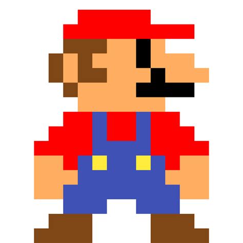 Mario Pixel Art Transparent Background Minecraft Nintendo Switch Super