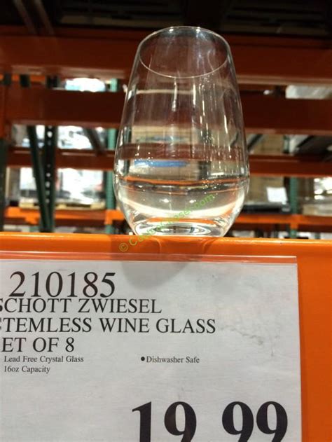 Schott Zwiesel Stemless Wine Glass Set Of 8 Costcochaser