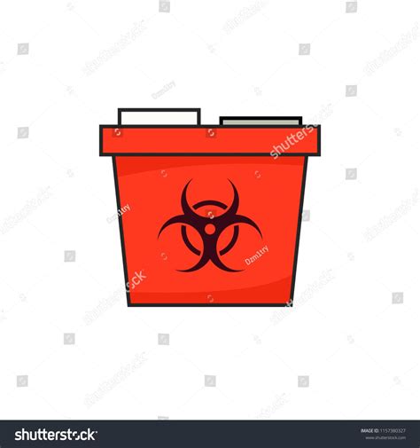 Every day new 3d models from all over the world. Sharp container simple icon. Medicine waste clipart isolated on white background #Ad , # ...