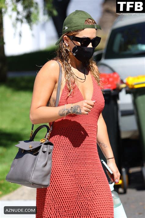 Rita Ora Wears An Nge Crochet Dress As She Gets Her Nails Done In Rose Bay Aznude