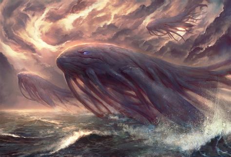 A Dream Gaël Giudicelli Fantasy Monster Creature Concept Art Sea