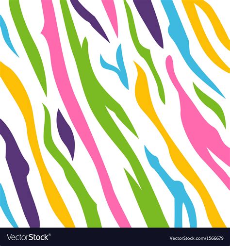 Fresh Colorful Zebra Stripes Background Royalty Free Vector
