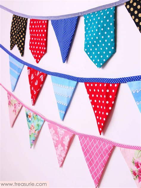 How To Make Bunting 3 Bunting Template Shapes Treasurie