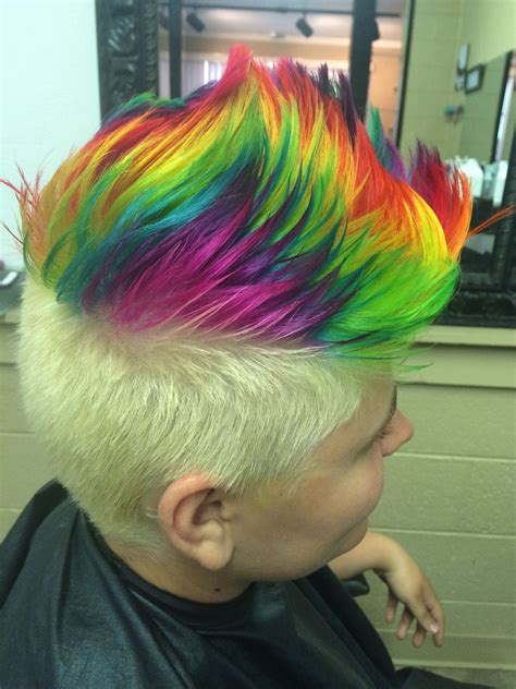 Rainbow Hair Color Short Rainbow Hair