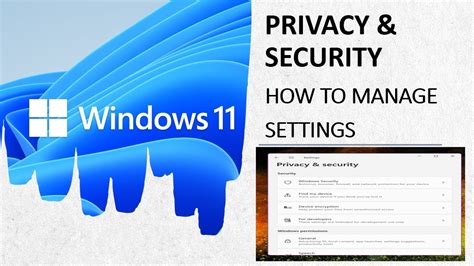Windows 11 Settings Privacy And Security Youtube