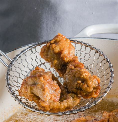 The difference is in the very thin crisp skin. Karaage for Two: Most fried chicken recipes serve a crowd ...