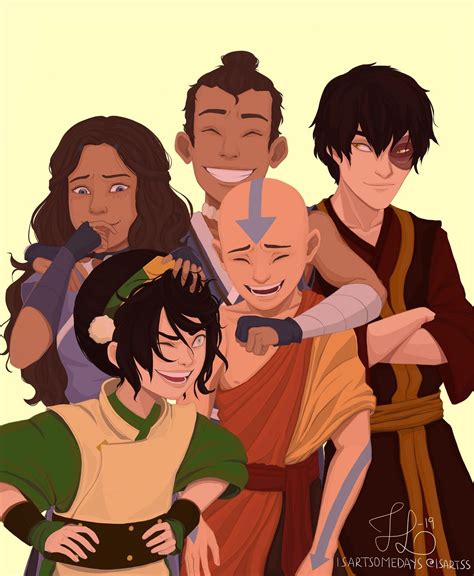 The Gaang By Smarspd On Deviantart Avatar Aang Avatar Legend Of Aang