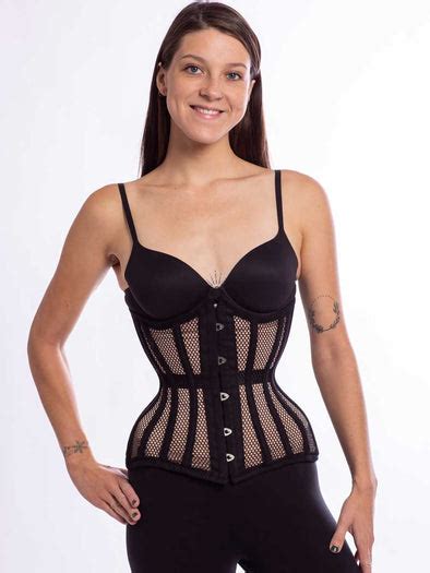 curvy and cool longline underbust mesh corset cs 426 orchard corset