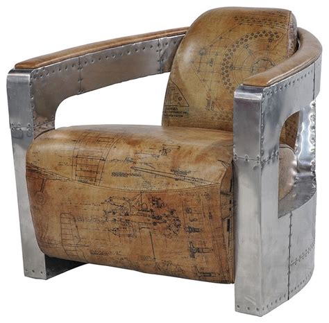 Aviator Club Chair Spitfire Arms Contemporary Armchairs And Accent