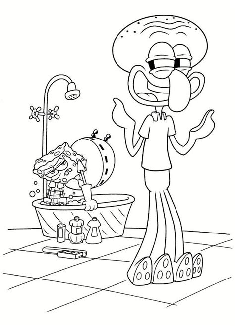 Printable coloring pages coloring pages for kids spongebob coloring spongebob squarepants your favorite comics drawings sponge bob gummy bears. Kids-n-fun.com | 39 coloring pages of Spongebob Squarepants