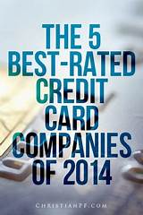 Top Rated Credit Card Companies