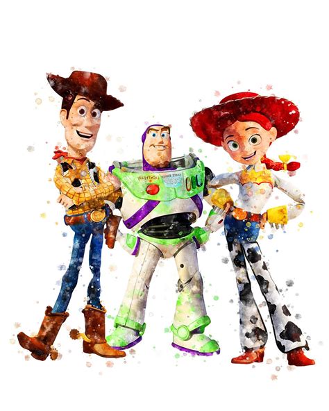Toy Story Prints Woody Jessie Buzz Lightyear Printable Toy Etsy Toy