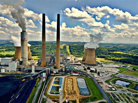 Pa Power Plant Drone Photography