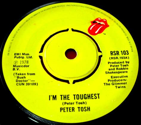 Peter Tosh Im The Toughest 7 Uk Orig 1979 Rolling Stones Bw Version