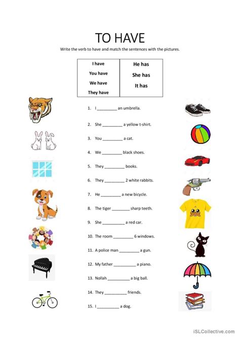 To Have Present Simple Grammar Guide English Esl Worksheets Pdf And Doc