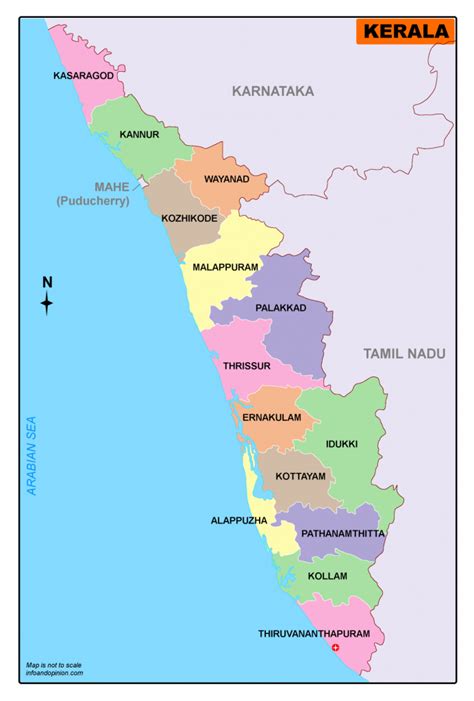 Kerala Map In Tamil Map Of Kerala Districts Map Of Kerala Outline Photos