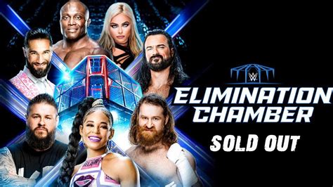 wwe elimination chamber 2023 wwe almost sold out elimination chamber tickets before royal rumble