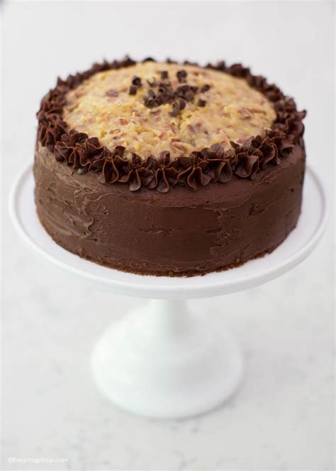 This moist, from scratch, german chocolate layer cake is filled with coconut pecan filling, then covered in rich german chocolate buttercream frosting. German Chocolate Cake - I Heart Nap Time