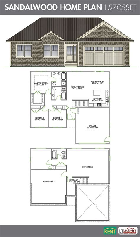 Sandalwood 4 bedroom, 3 bath home plan. Features: open ...