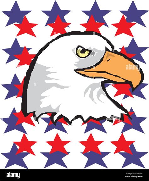 Patriotic American Bald Eagle Stock Vector Image And Art Alamy