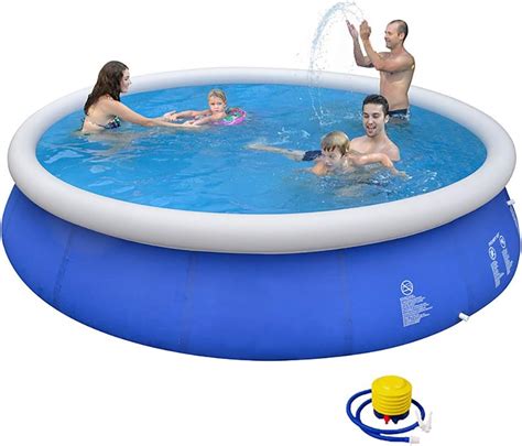 Lin Inflatable Round Swimming Pool Quick Setting Round