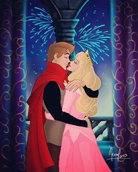 Prince Phillip And Princess Aurora Sleeping Beauty 1959 Sleeping