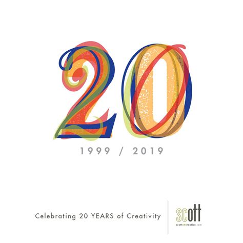 The 20th Anniversary Logo For 20 Years Of Creativity